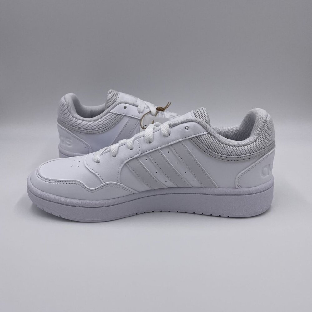adidas Hoops 3.0 White Womens Shoes - Picture 2 of 8
